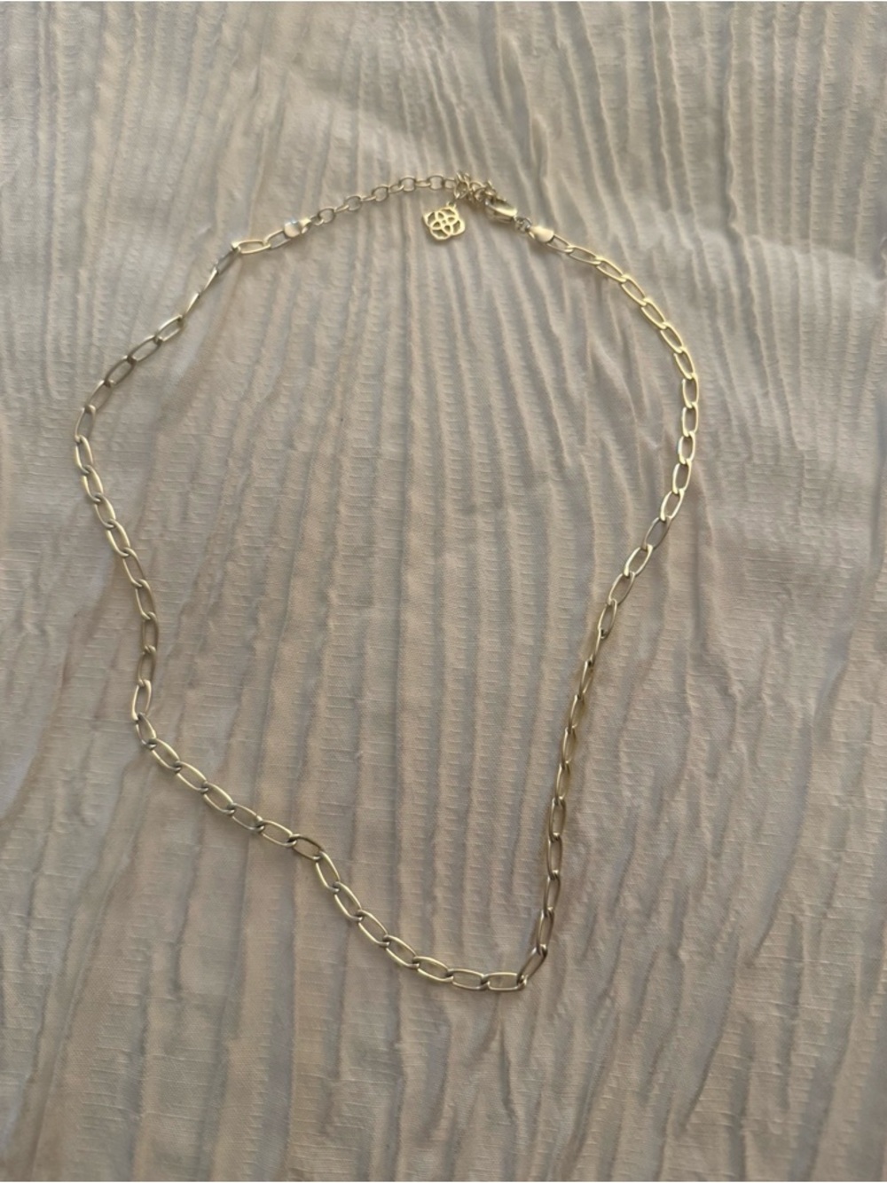 Kendra Scott Gold Paperclip Link Necklace